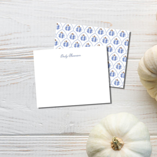 Pumpkin Notecard - Blue