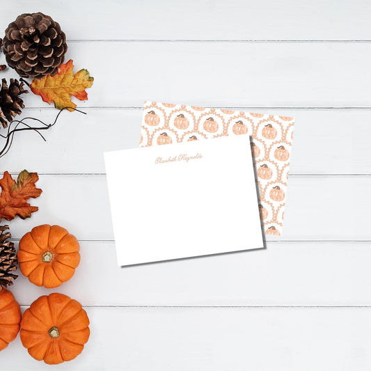Pumpkin Notecard - Orange