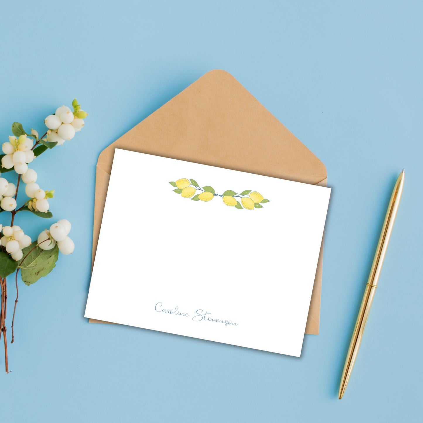 Lucky Lemon Notecards