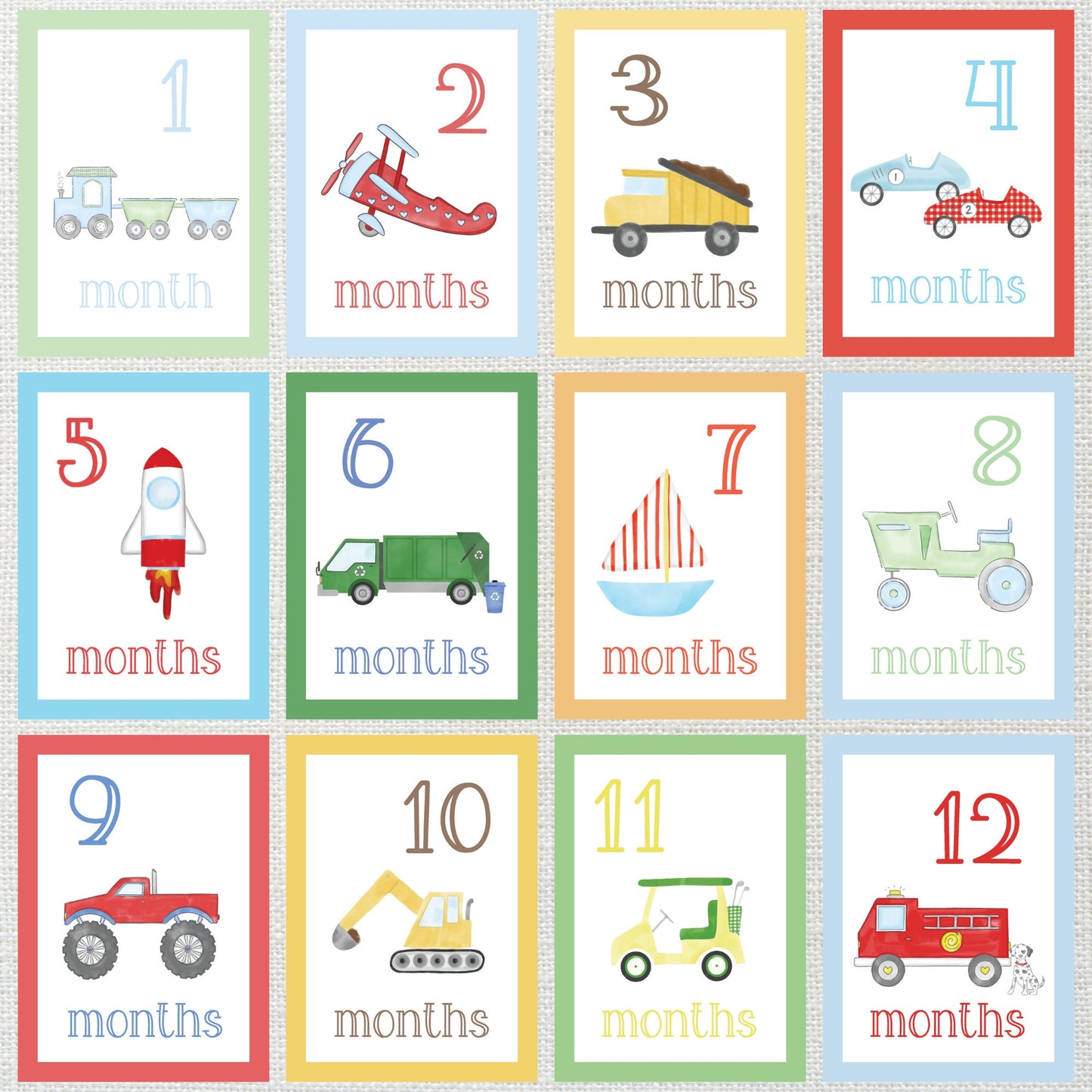 Vehicle Milestone Cards