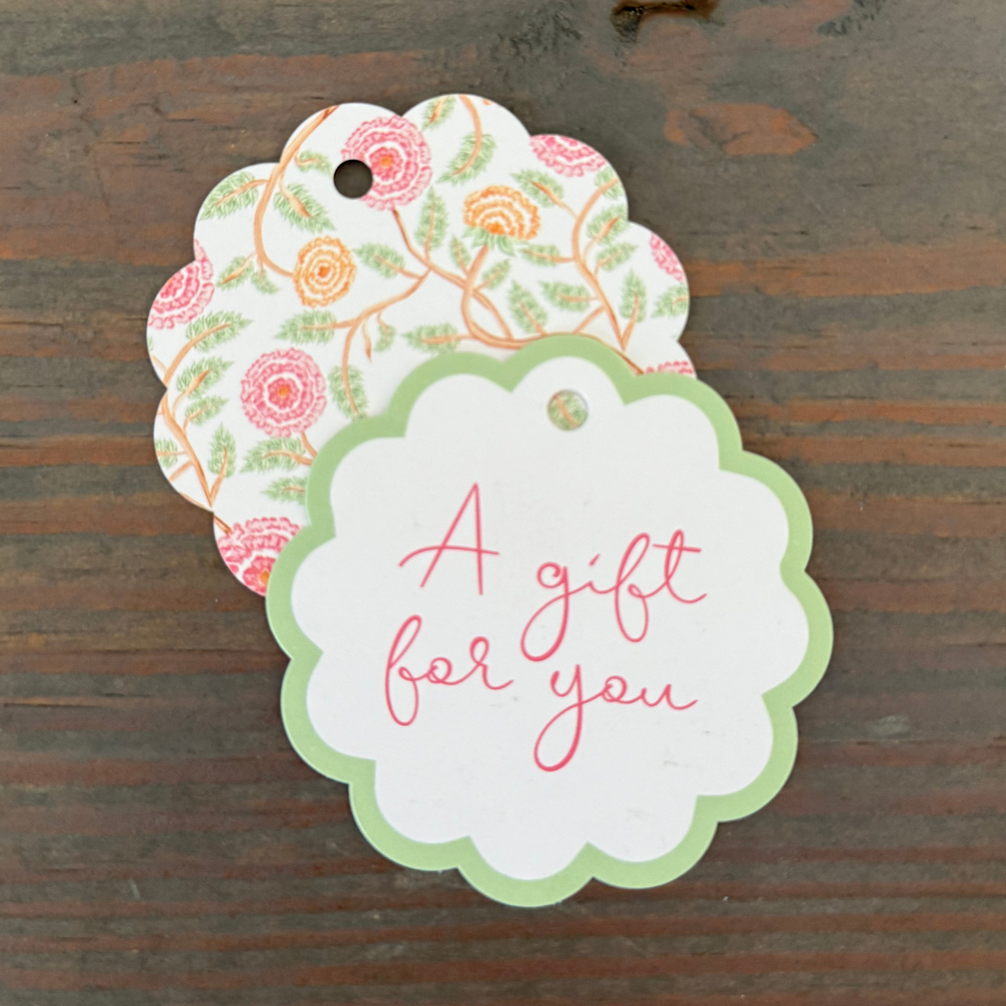 In Full Bloom Scalloped Gift Tags - Sample Extras