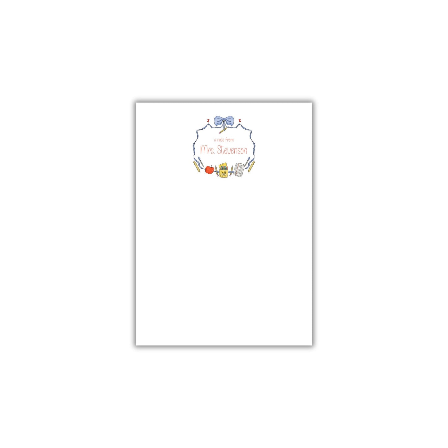 Back to School Teacher Notepad
