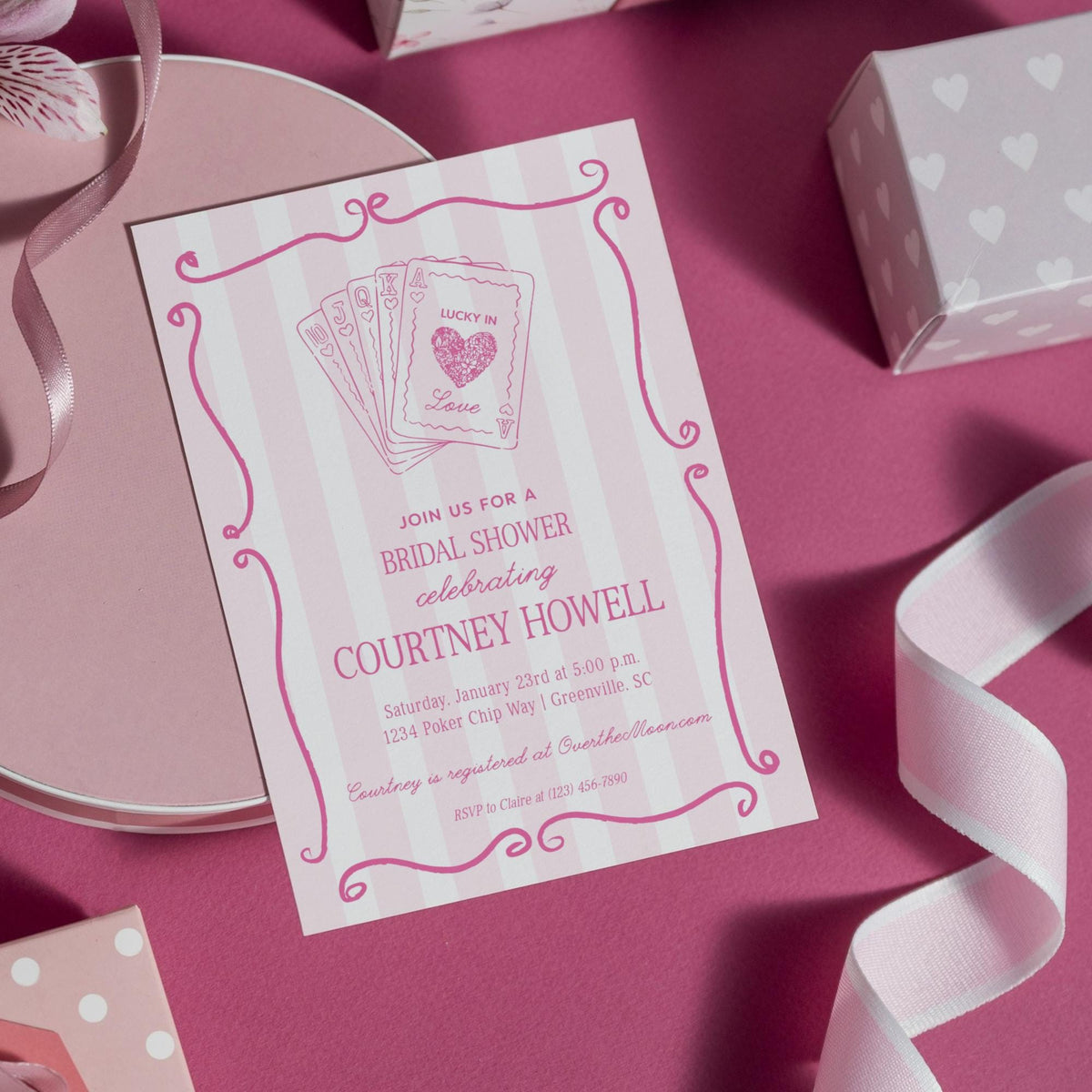 Lucky in Love Bridal Shower Invitation