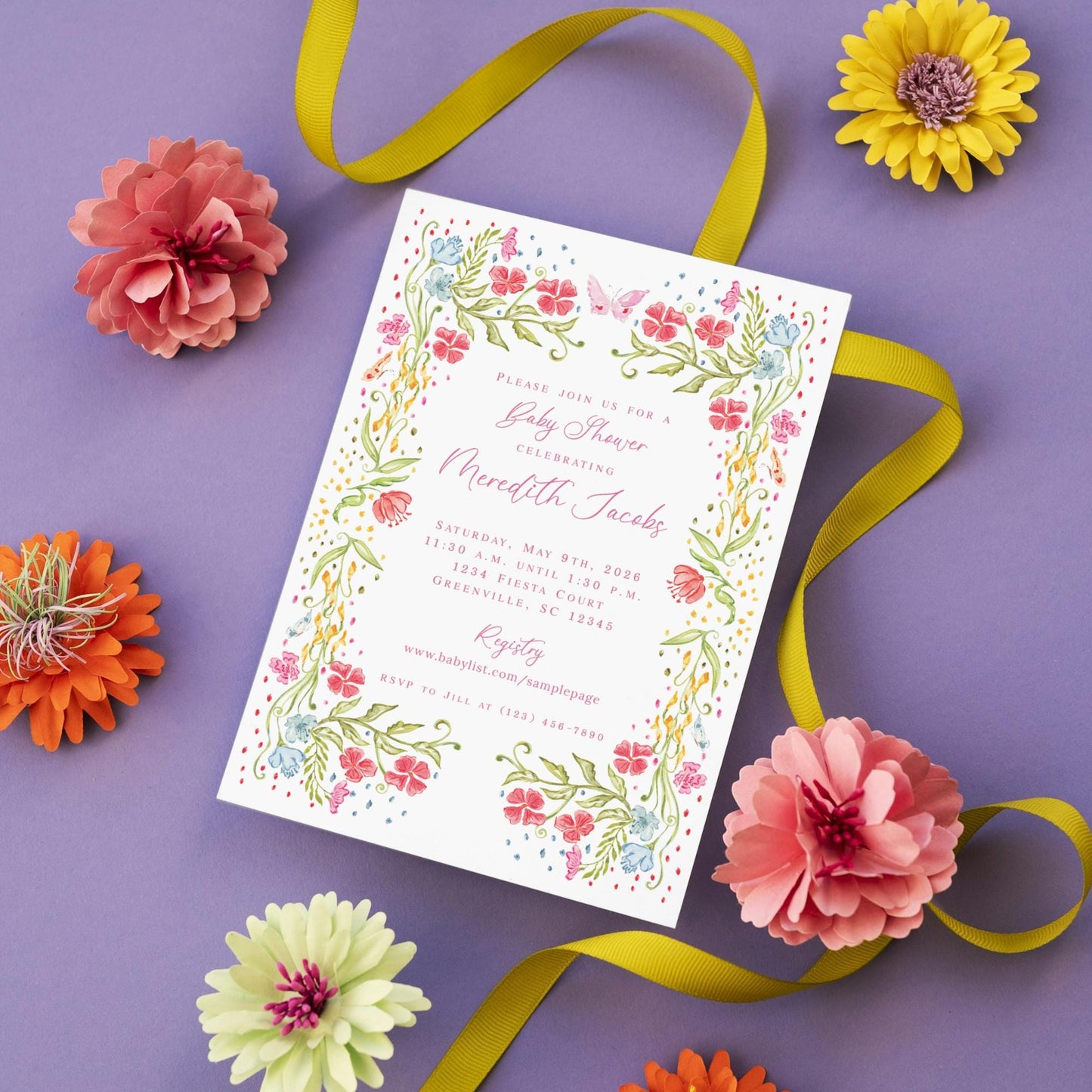 Fiesta Baby Shower Invitation