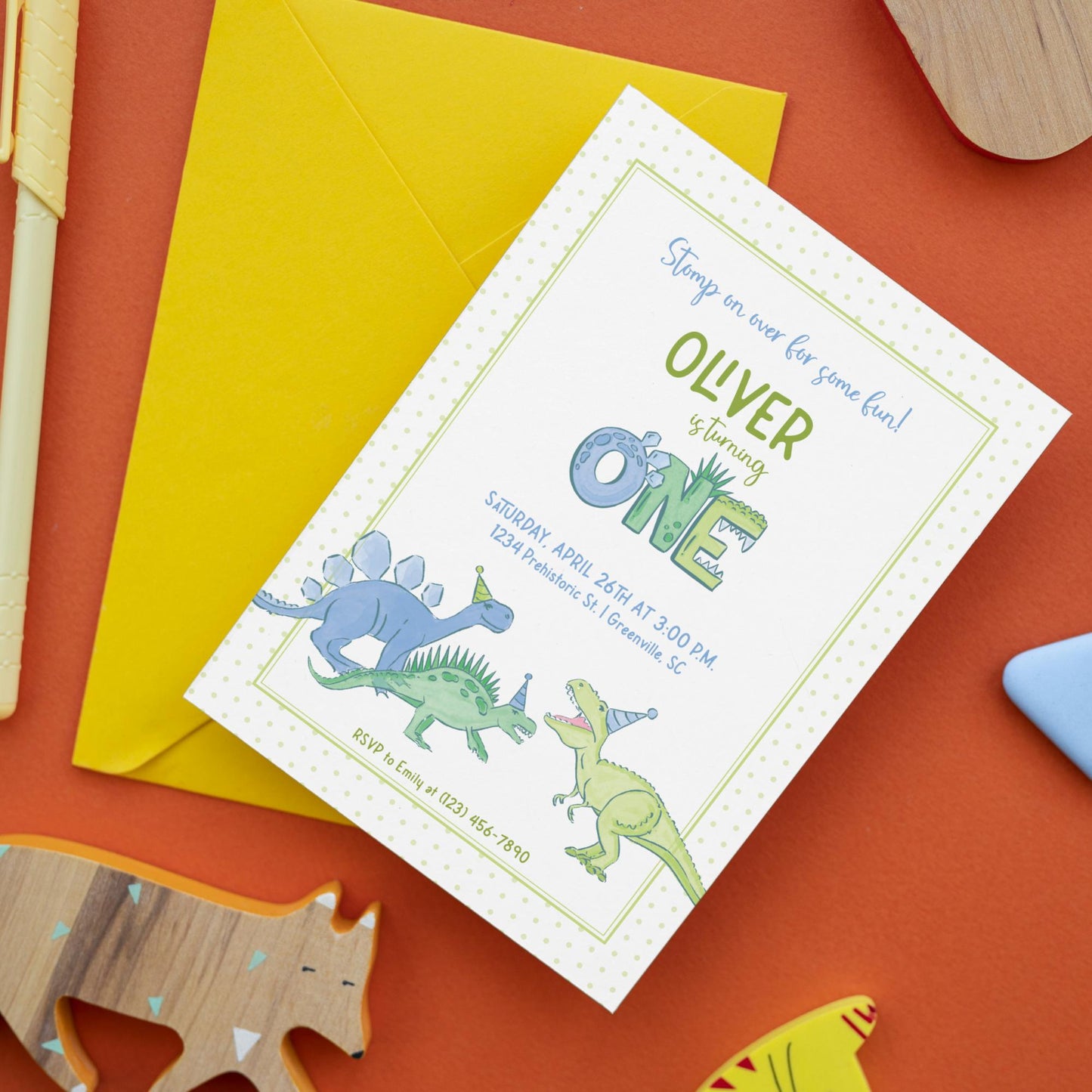 Dinosaur Invitation