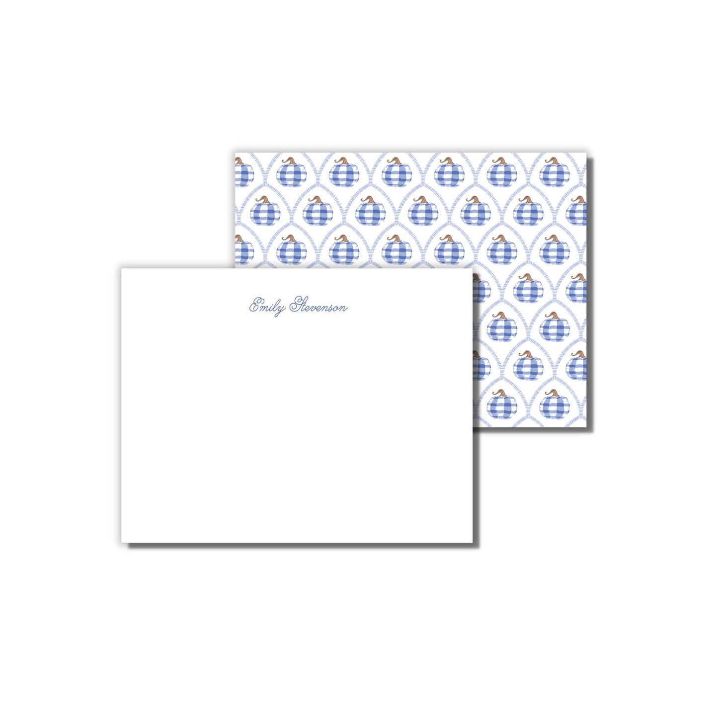Pumpkin Notecard - Blue