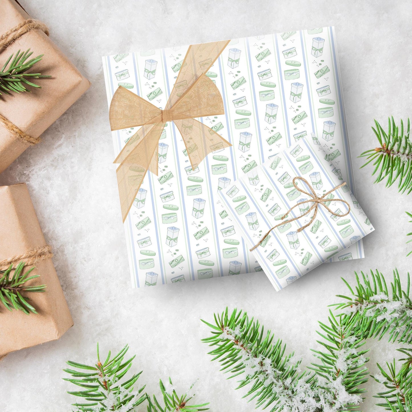 Laduree Gift Wrap Sheets - Single-Sided