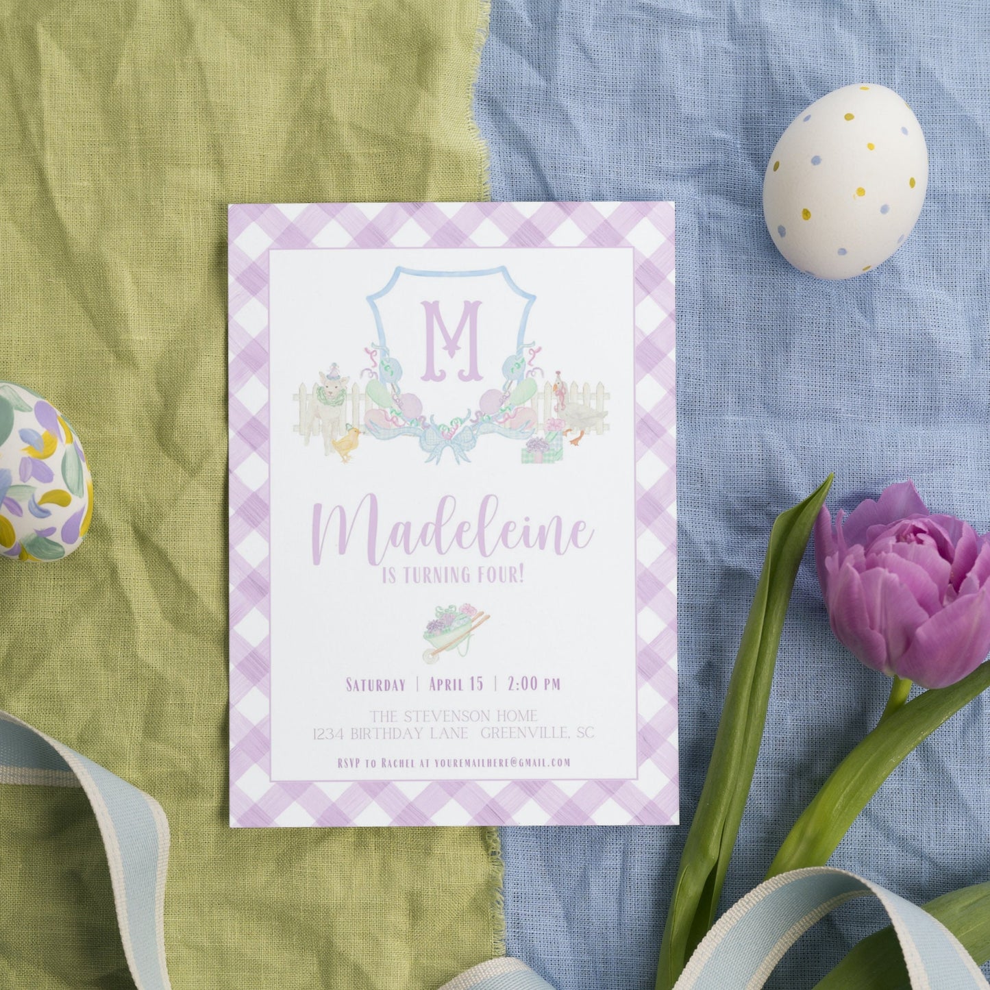 Pastel Farm Invitation