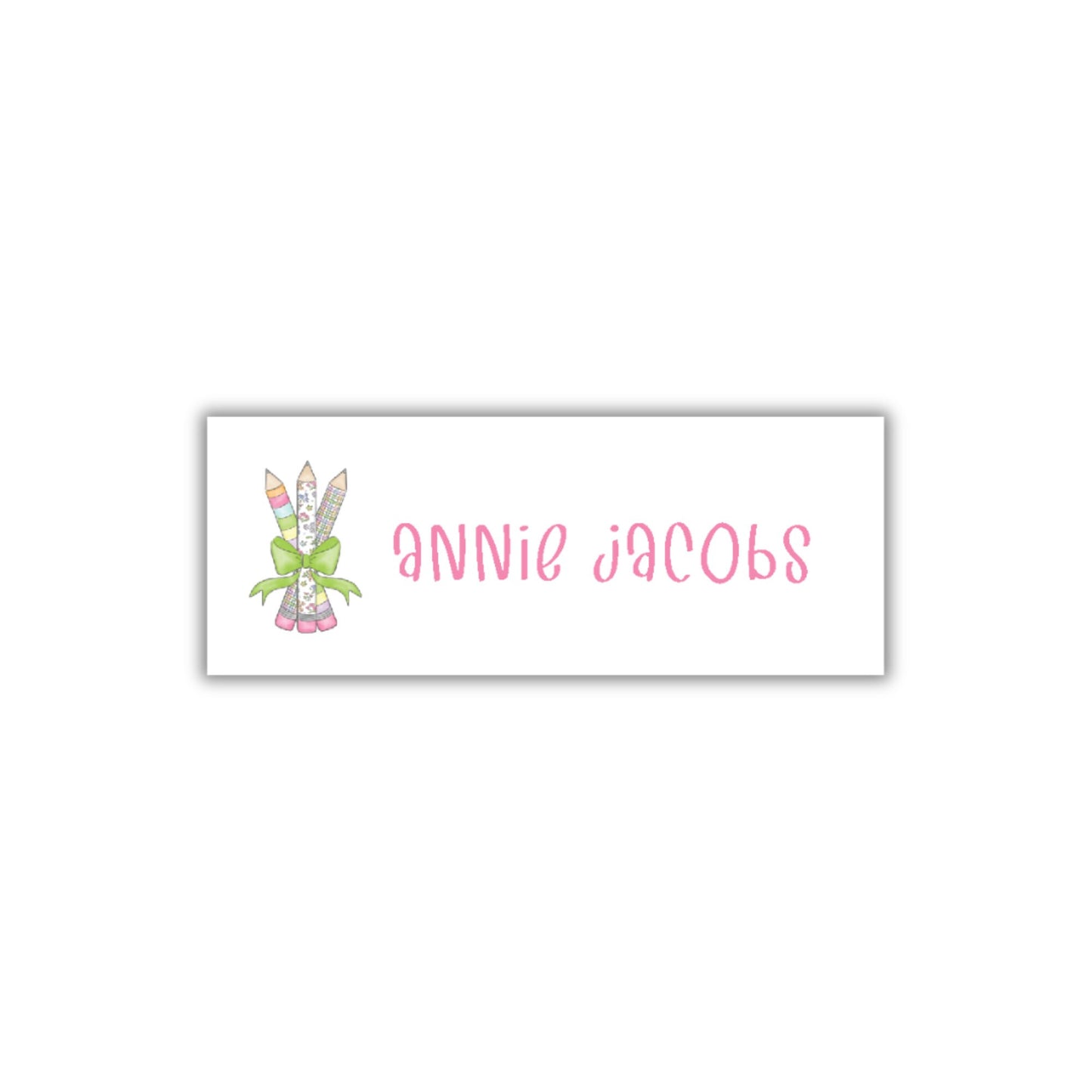 Pencil Bouquet Name Labels