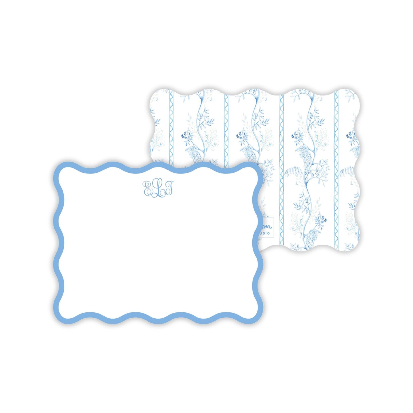 Grandmillennial Blue Notecards