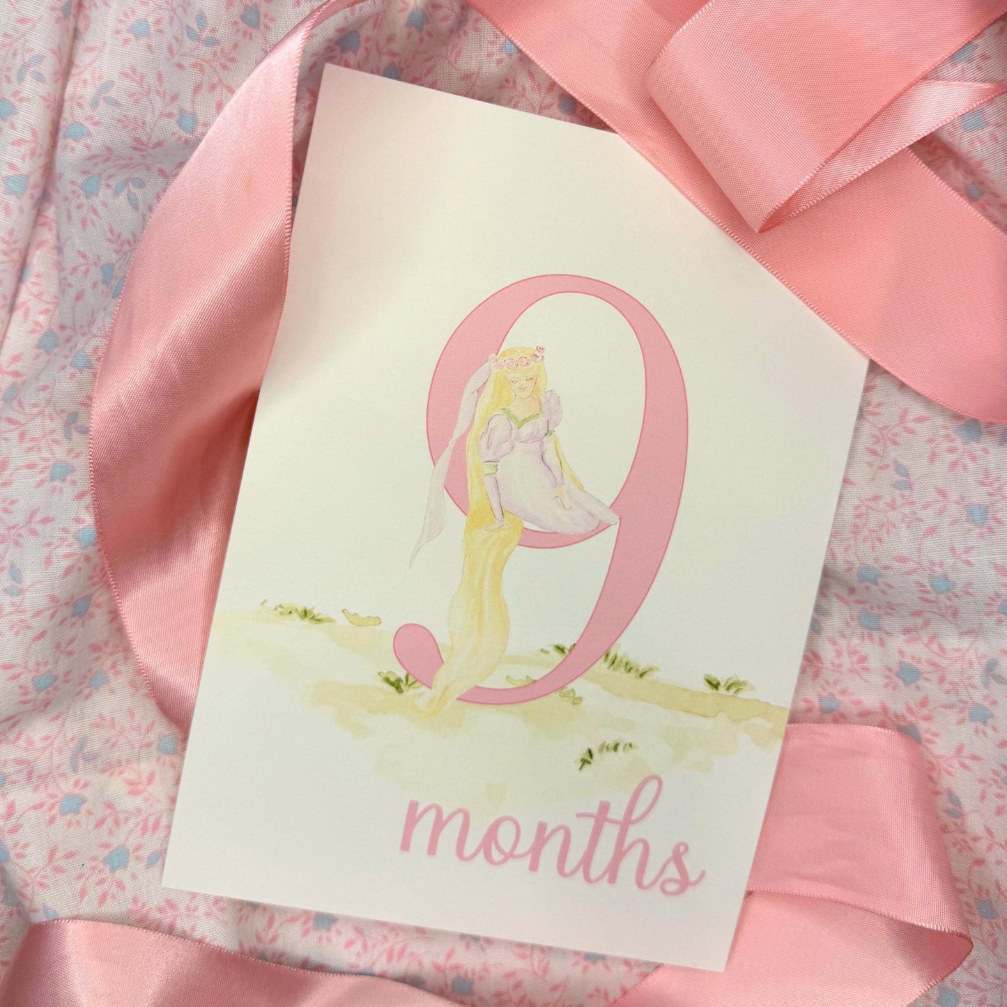 Watercolor Fairy Tale Milestone Cards