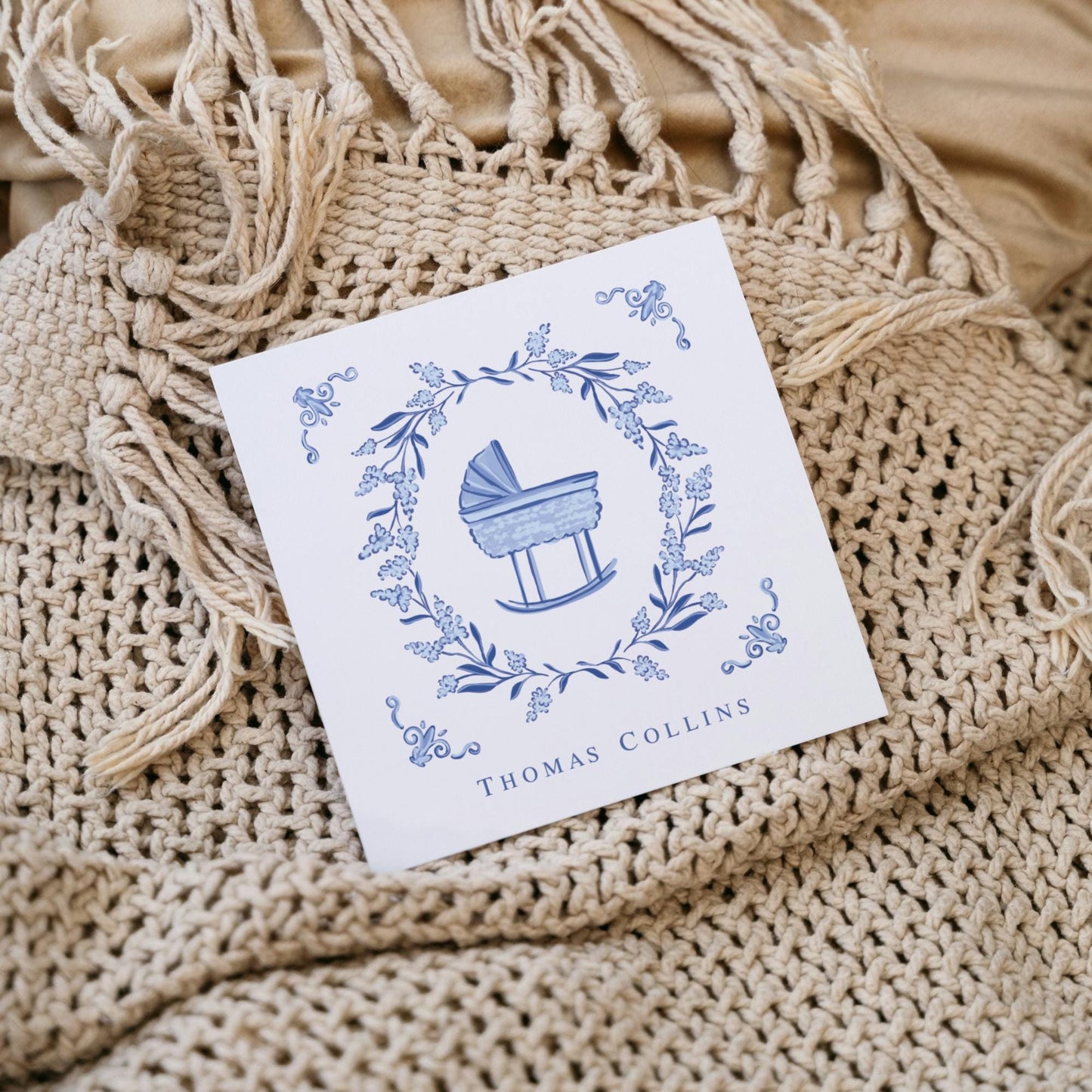 Delftware Cradle Enclosure Cards
