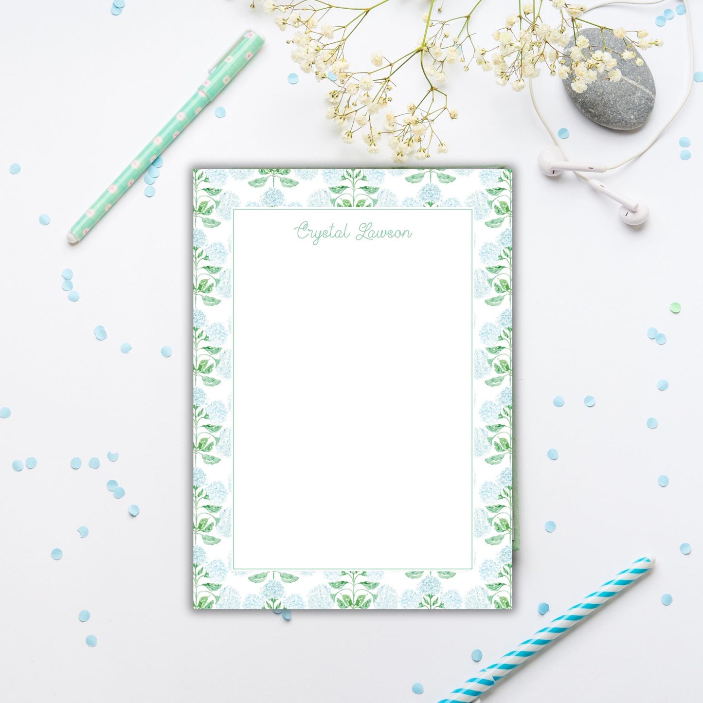 Nantucket Hydrangeas Notepad