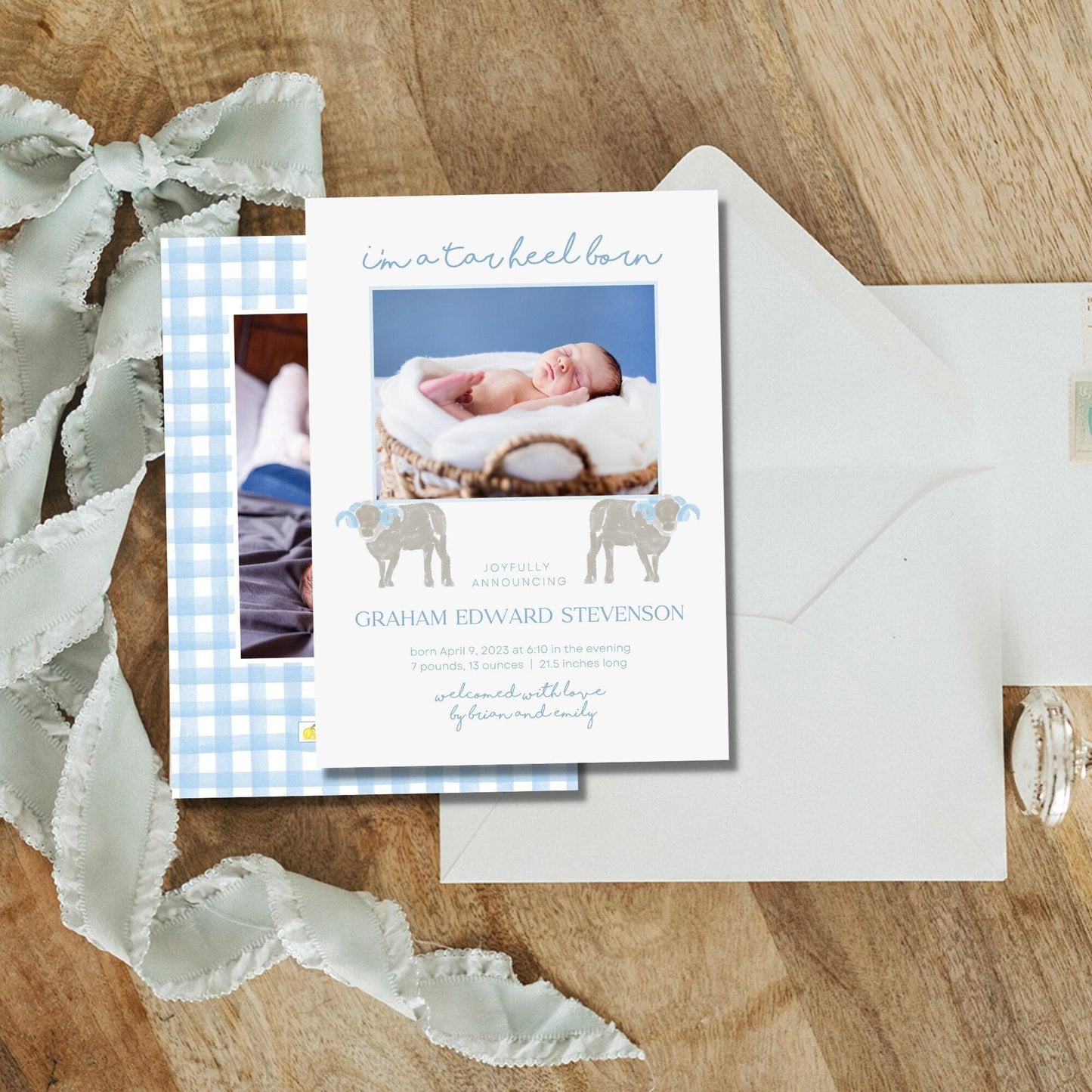 Tar Heel Born Birth Announcement