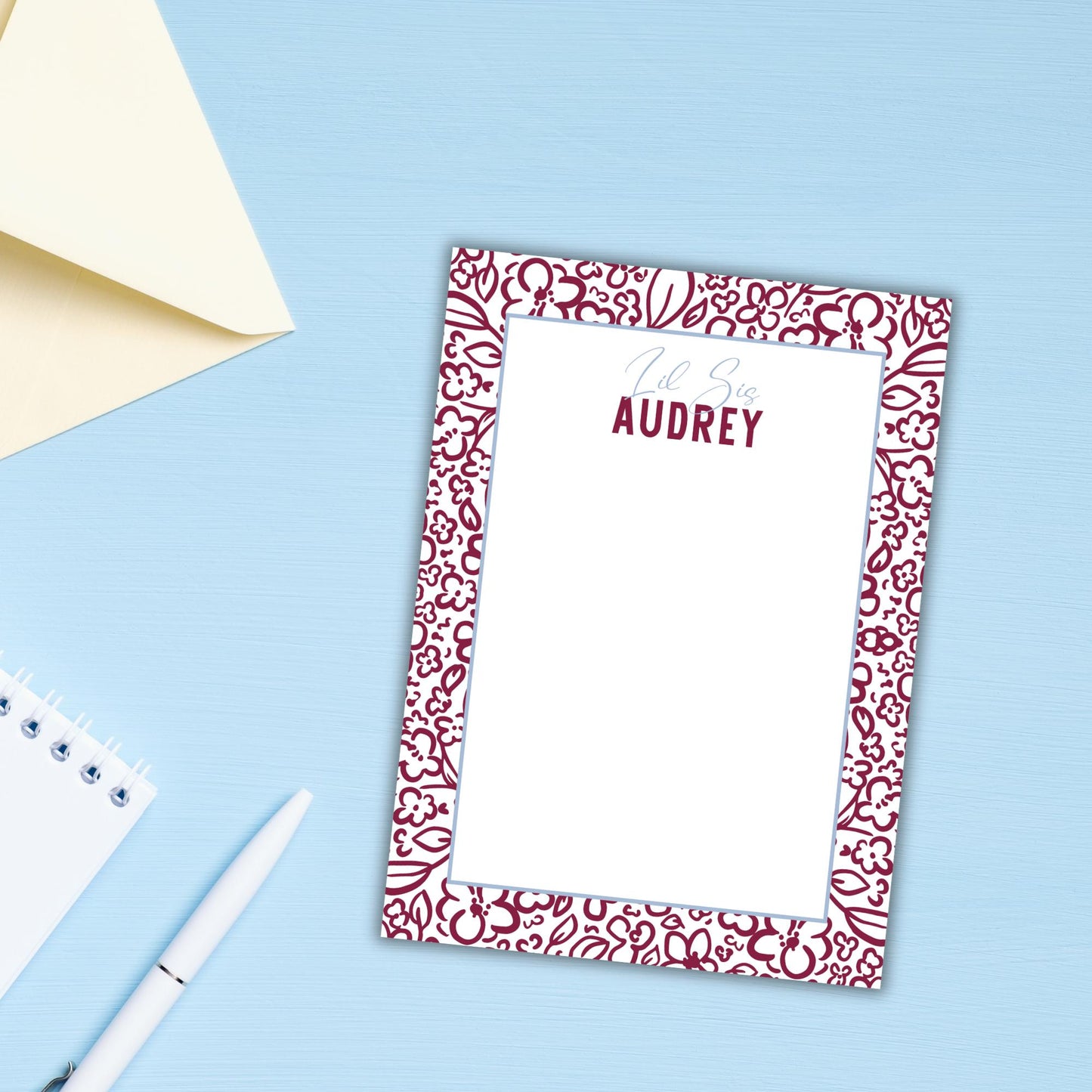 Floral Sorority Notepads