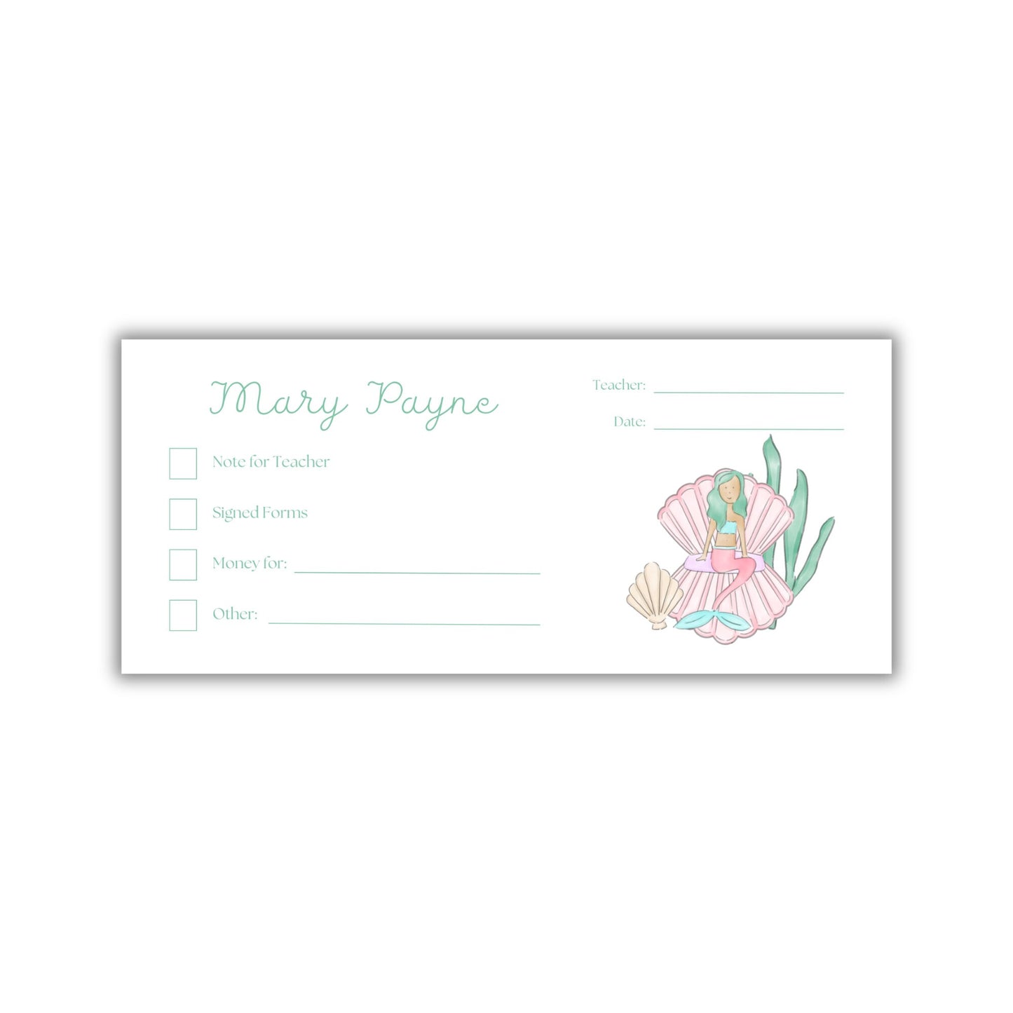 Mermaid Money Envelopes