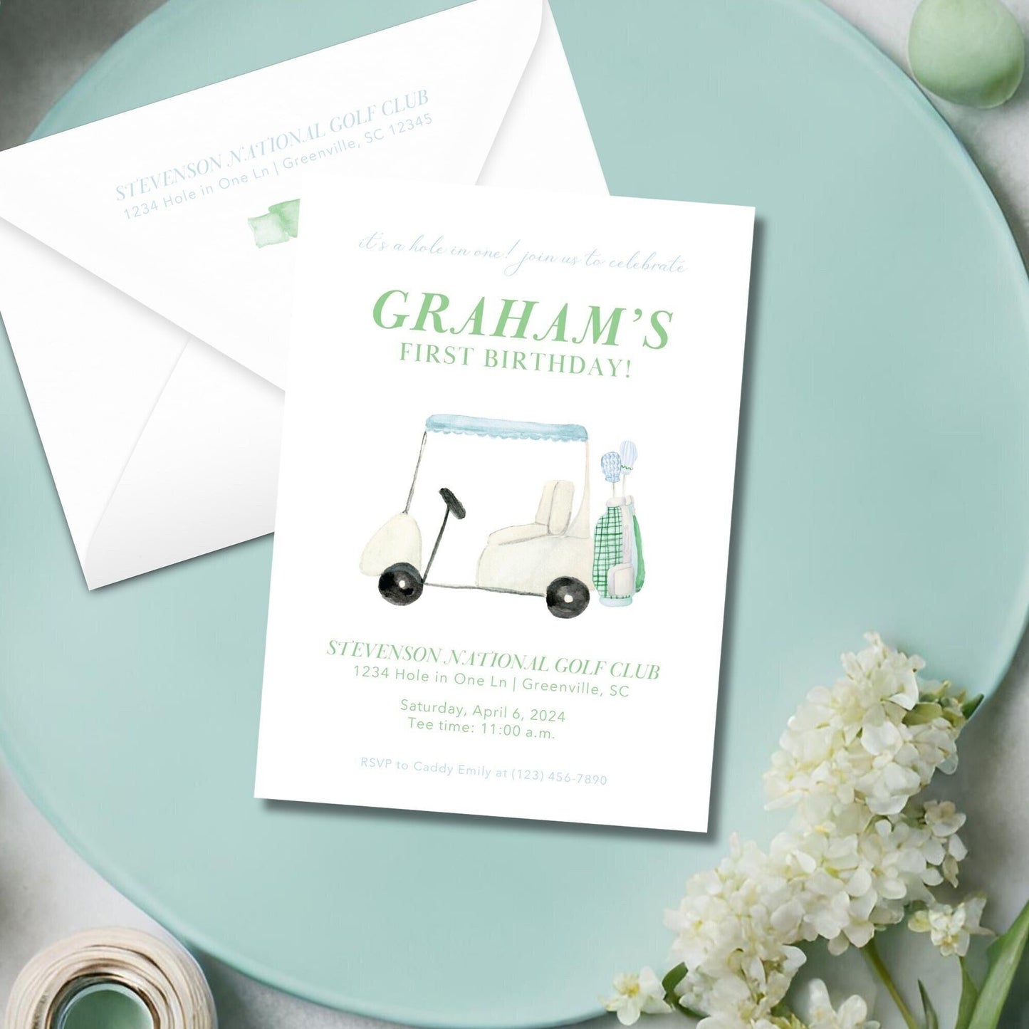 Golf Invitation - Green