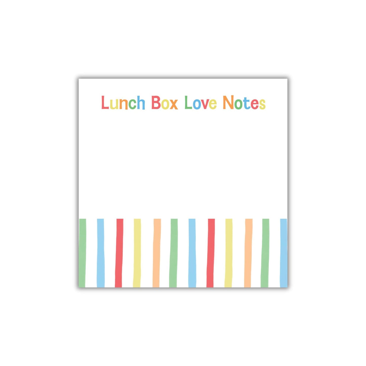 Rainbow Stripe Lunch Box Notepad
