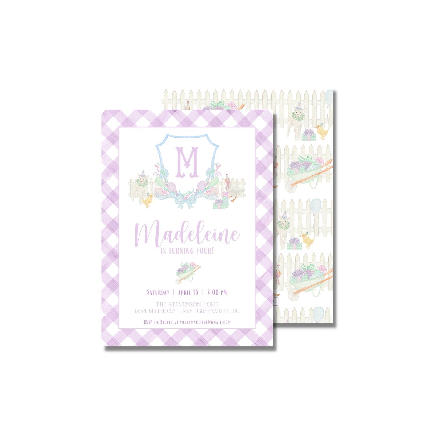 Pastel Farm Invitation