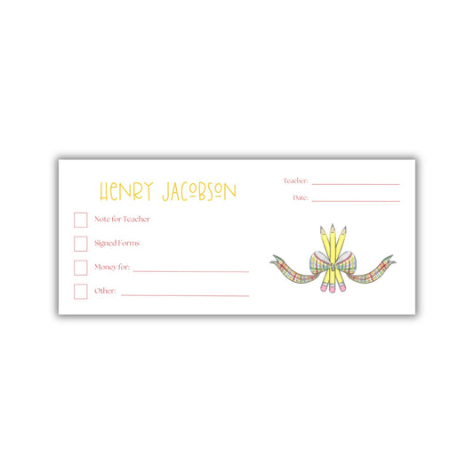 Pencil Bouquet Money Envelopes