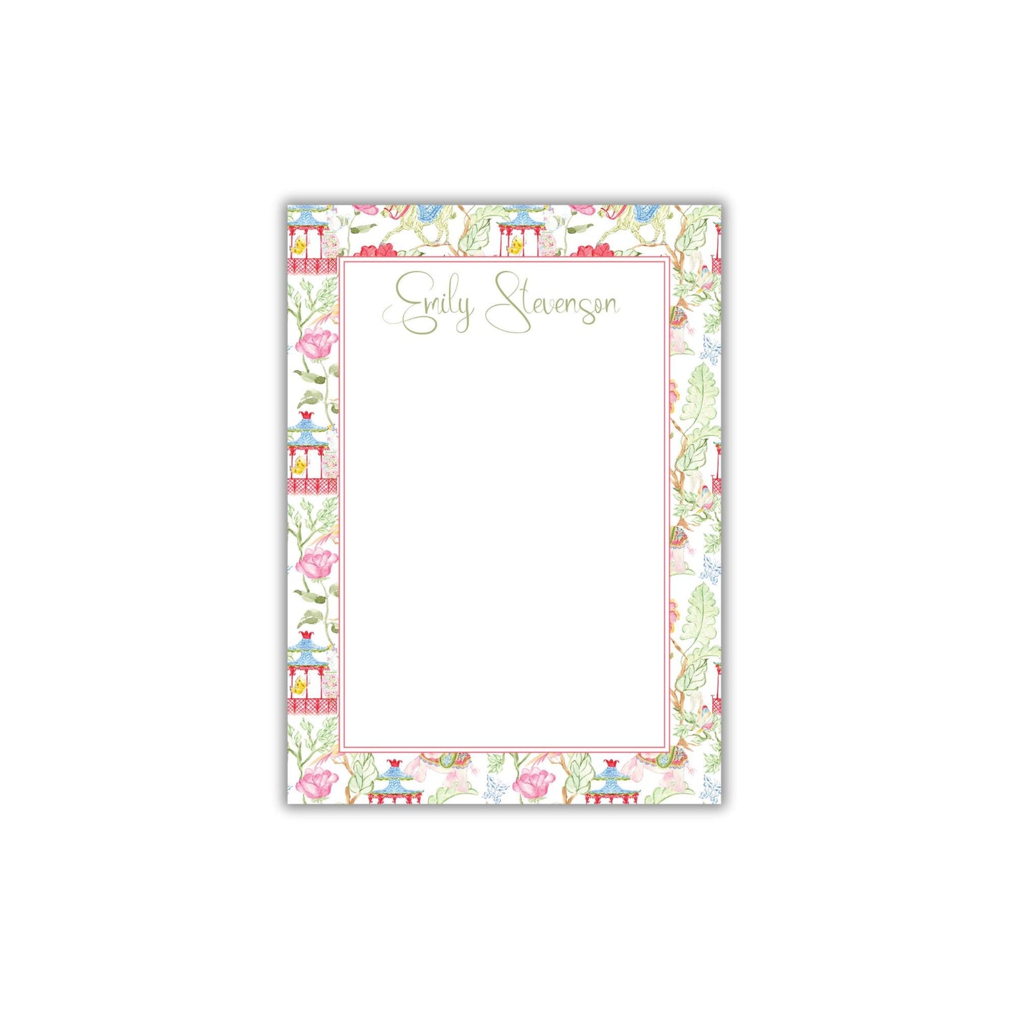 Chinoiserie Garden Notepad