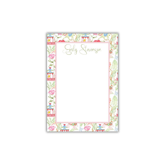 Chinoiserie Garden Notepad