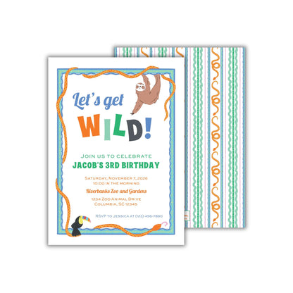 Wild One Birthday Invitation