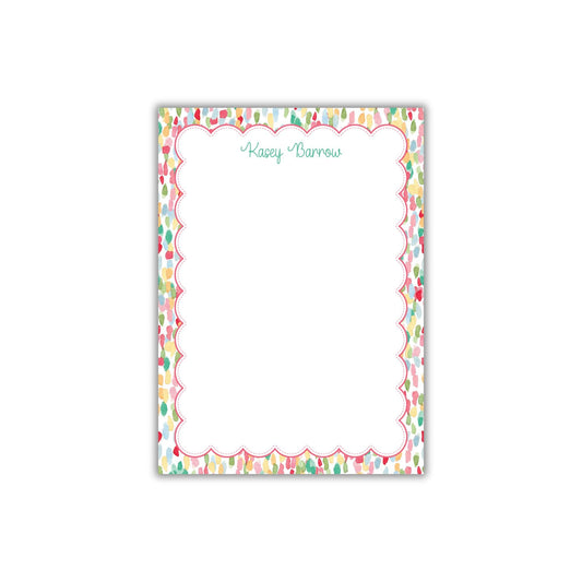 Rainbow Scallop Notepad