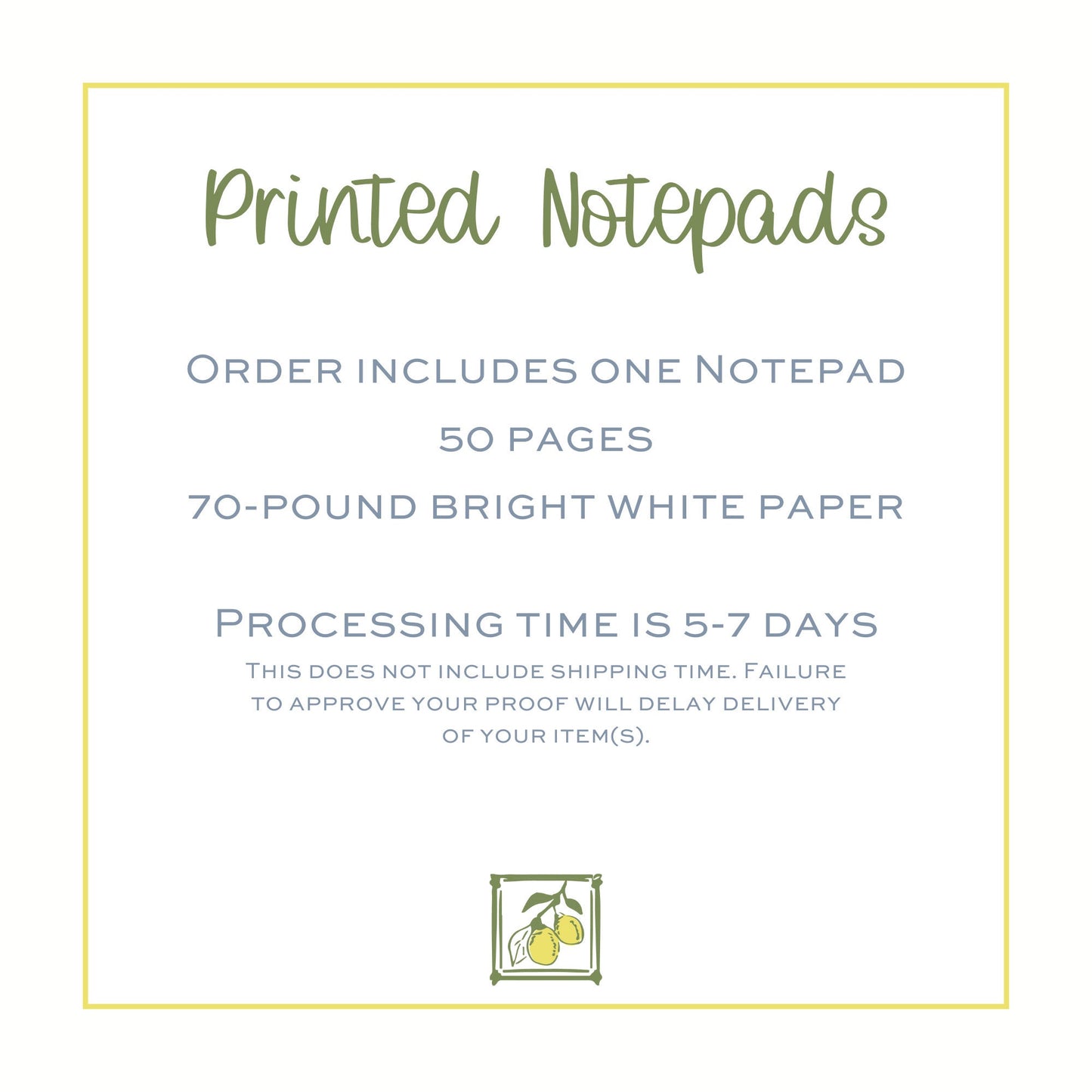 Blue Ribbon Lunch Box Notepad