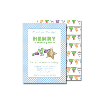 Spaceman Cowboy Invitation