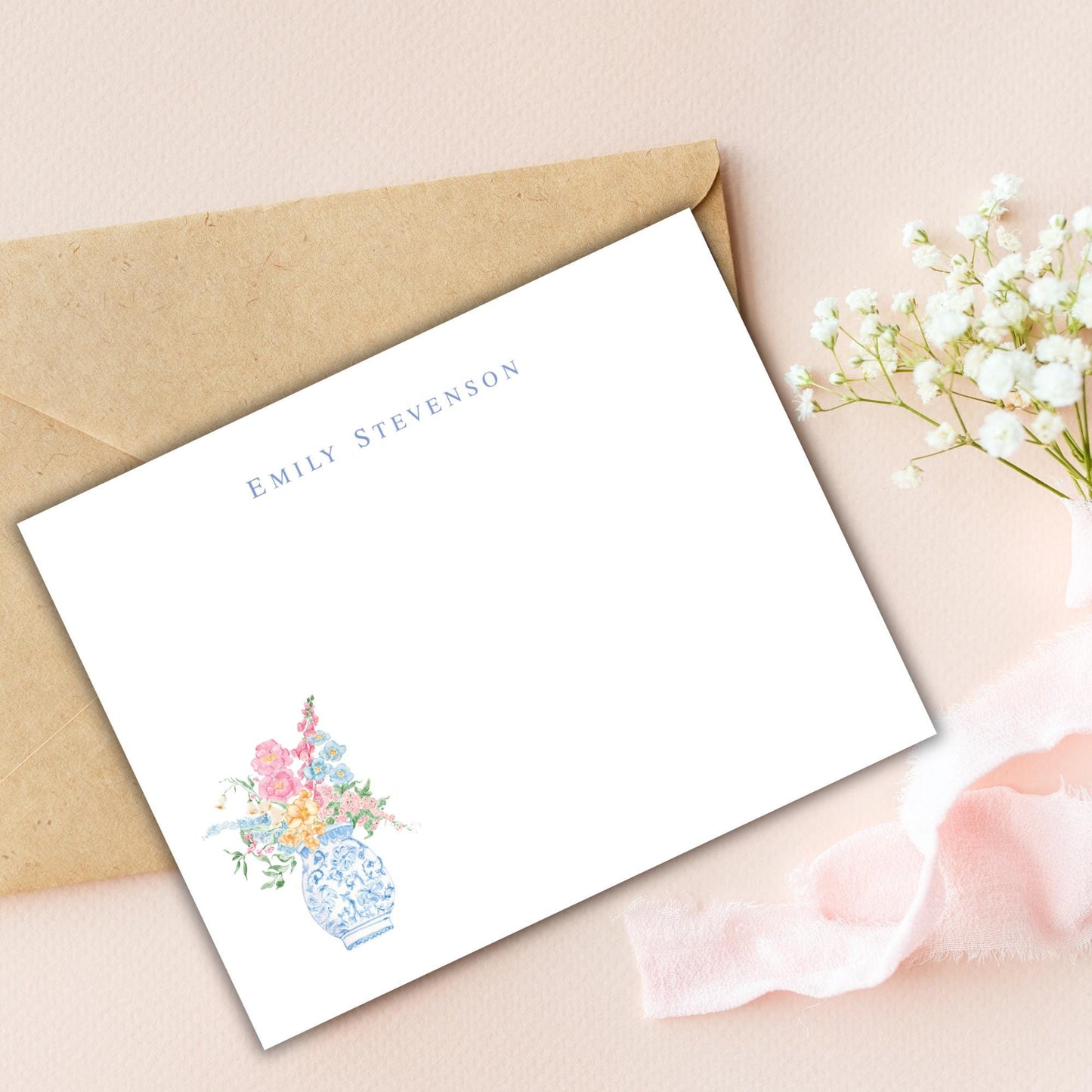 Chinoiserie Vase Notecards
