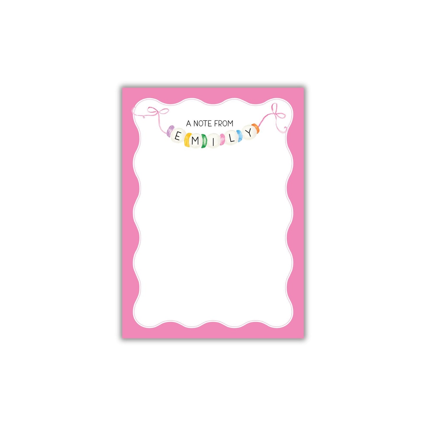 Friendship Bracelet Notepad