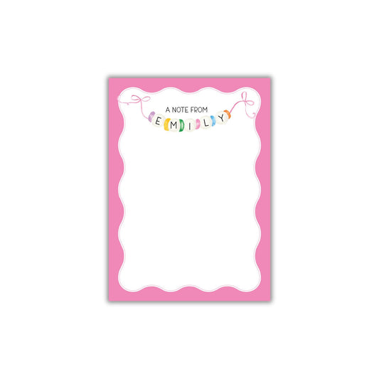 Friendship Bracelet Notepad