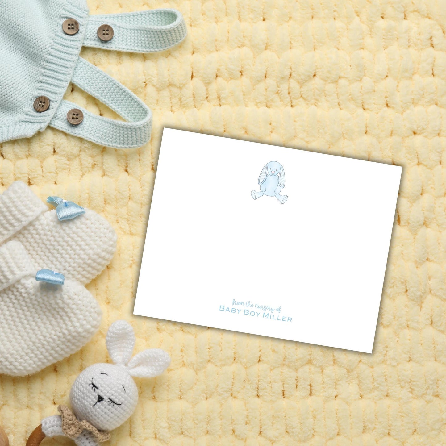 Bunny Notecards - Blue