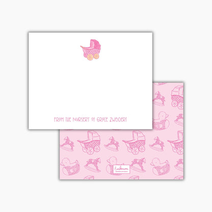 Herend Baby Carriage Notecards