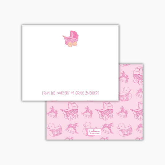 Herend Baby Carriage Notecards