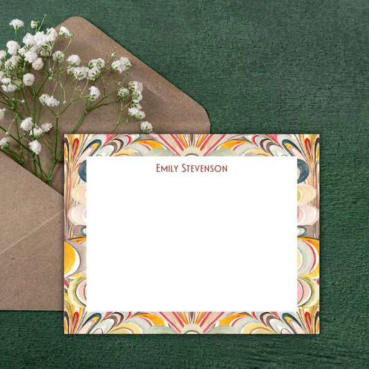 Art Deco Marble Notecards