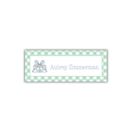 Book Stack Name Labels - Blue