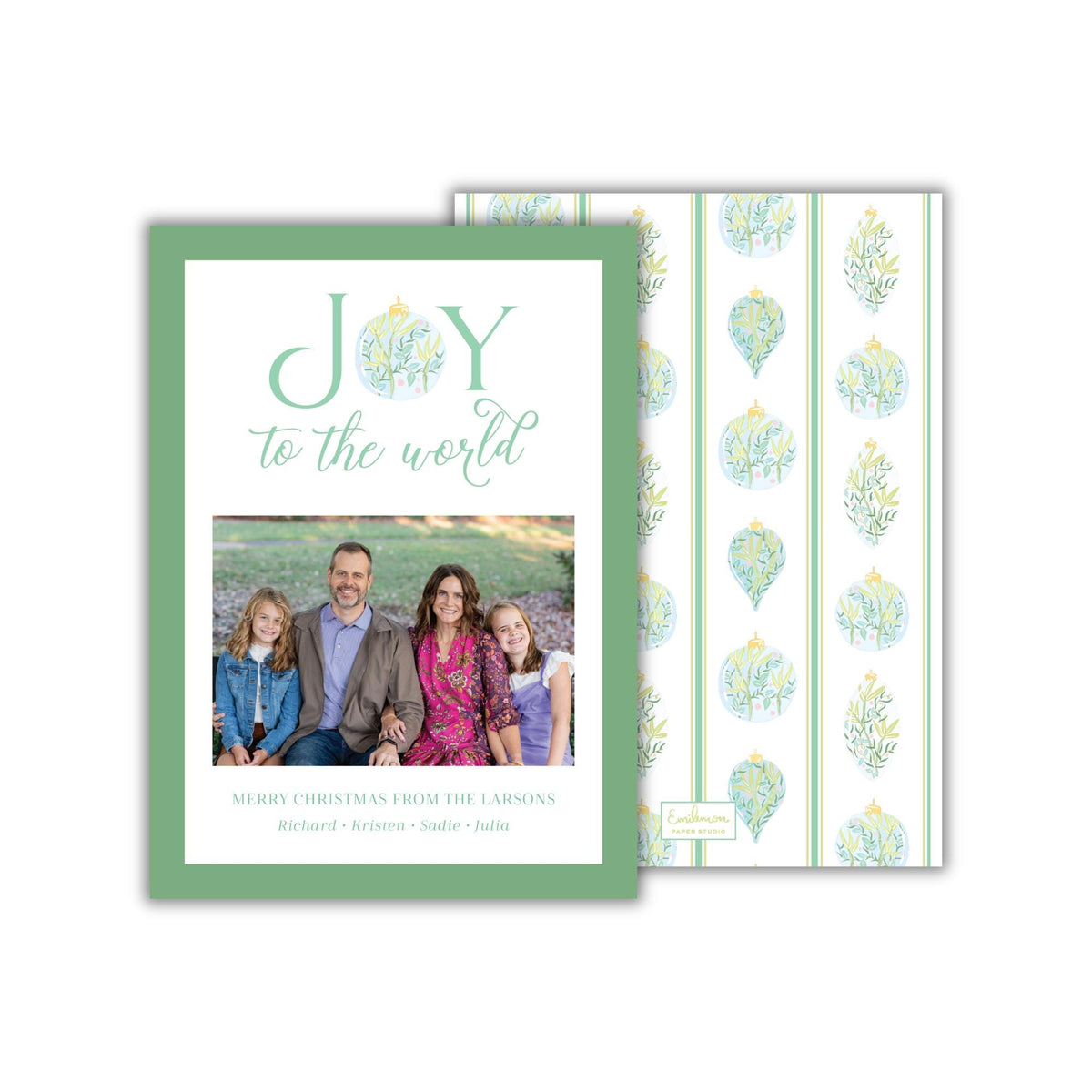 Traditional Chinoiserie Christmas Card