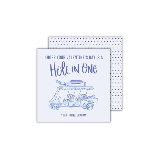 Hole in One Valentine - Blue