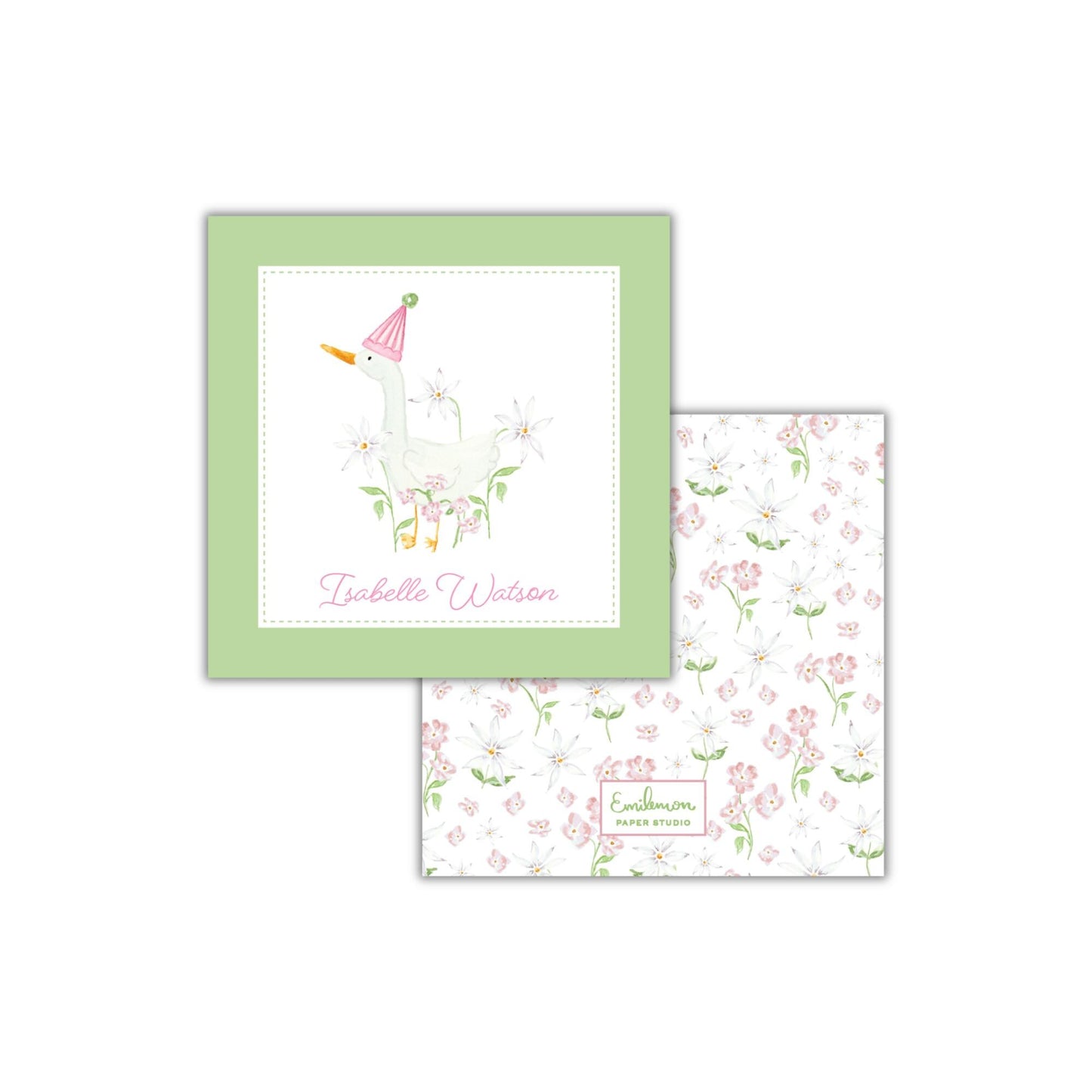Silly Goose Enclosure Cards - Pink