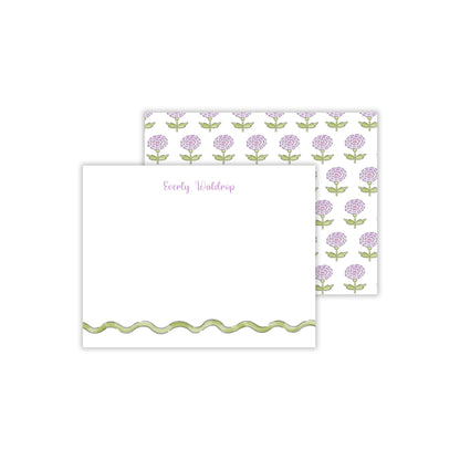 Purple Floral Notecards
