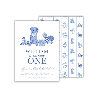 Delftware Boy Invitation