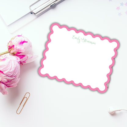 Scalloped Lilly's Blooms Notecards