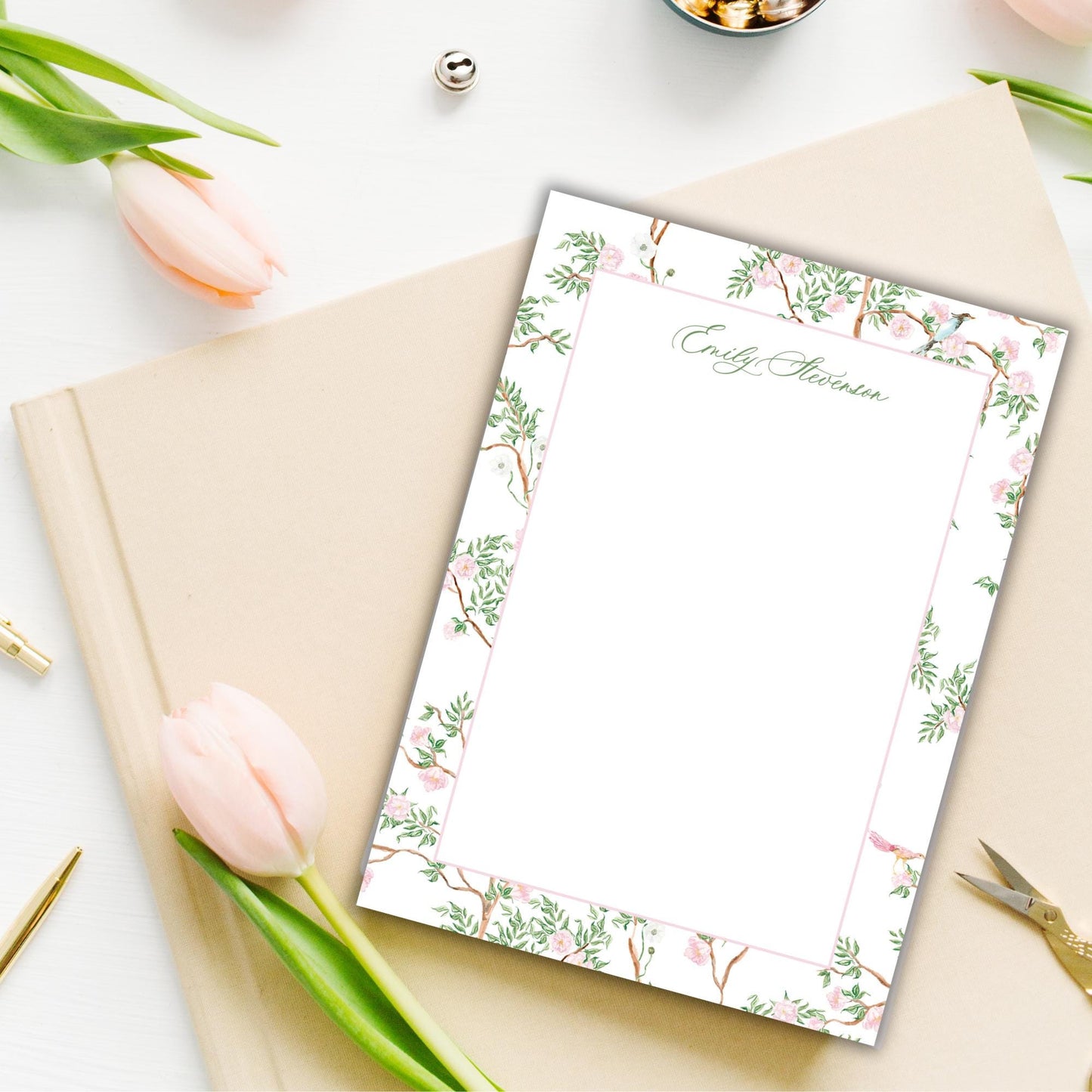 Spring Chinoiserie Notepad