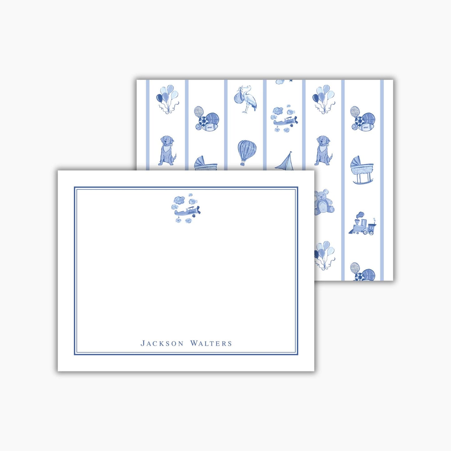 Delftware Airplane Notecards