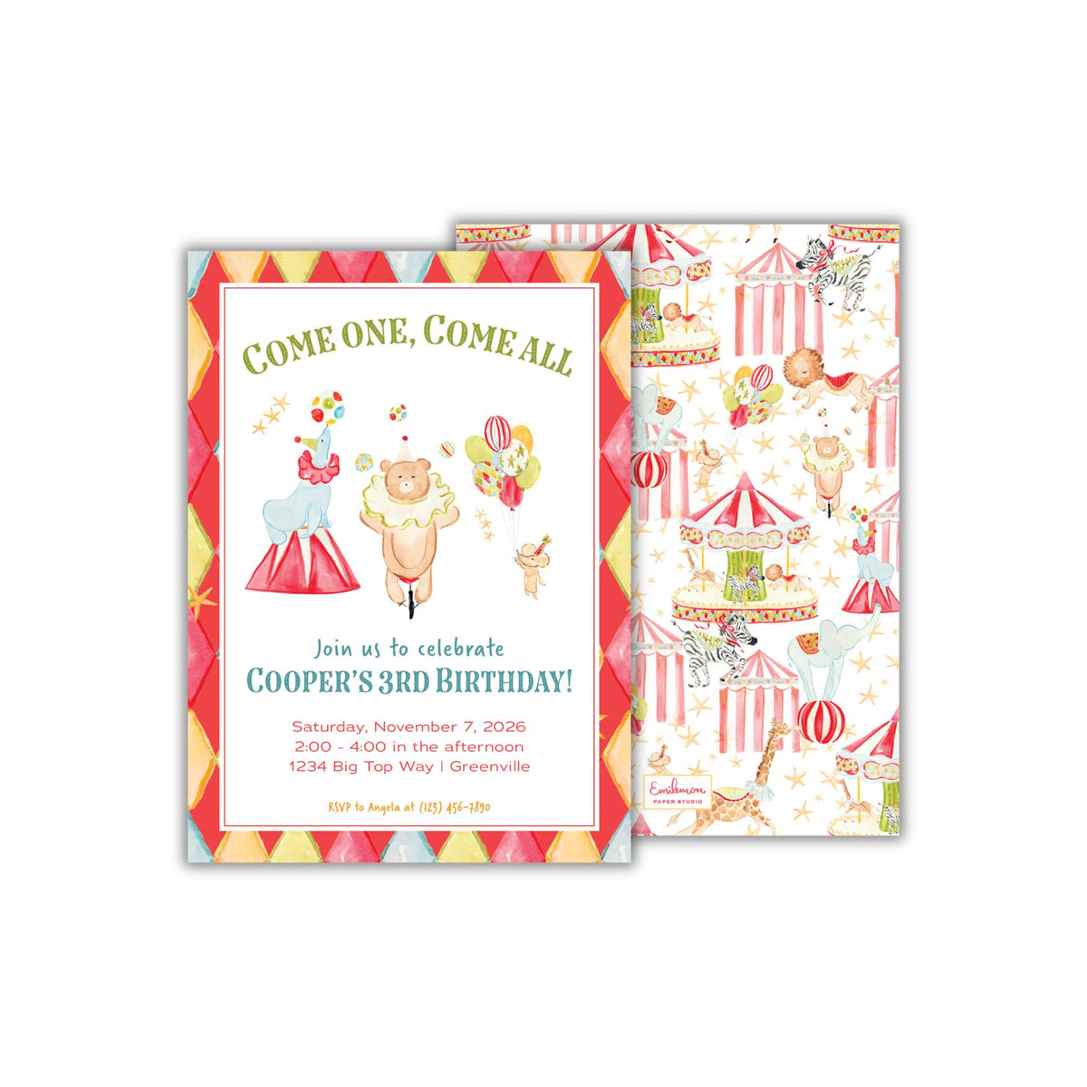 Big Top Invitation