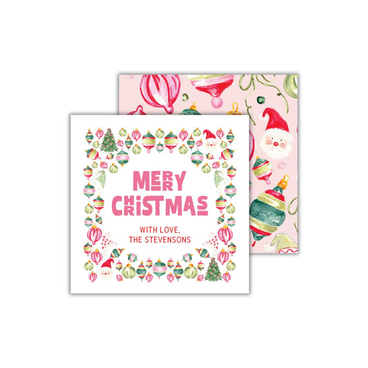 Whimsical Ornaments Christmas Tags