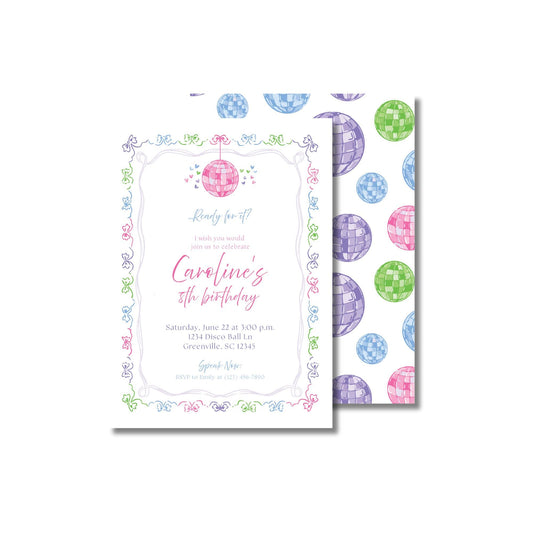 Disco Ball Invitation