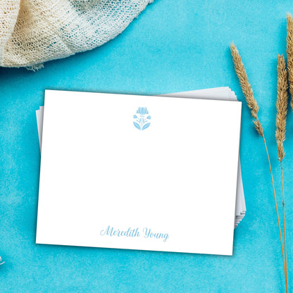 Blue Intaglio Notecards